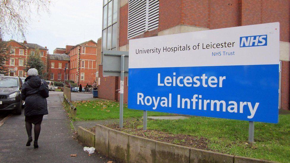 One of the entrances to the Leicester Royal Infirmary