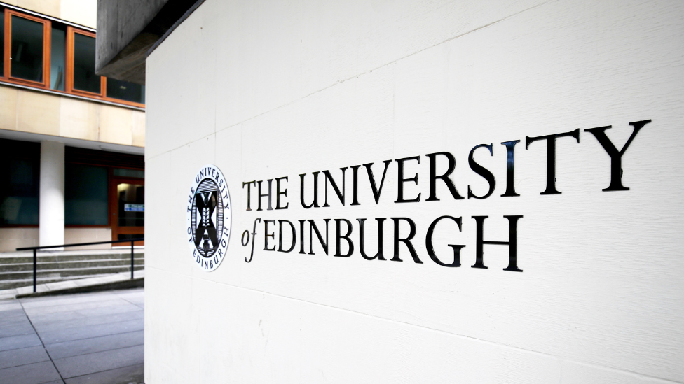 Edinburgh University sign