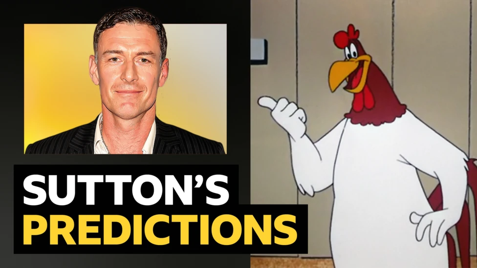 Chris Sutton and Foghorn Leghorn