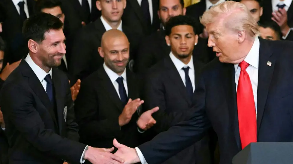 Lionel Messi and Inter Miami team-mates meet US President Donald Trump at the White House (Photos)