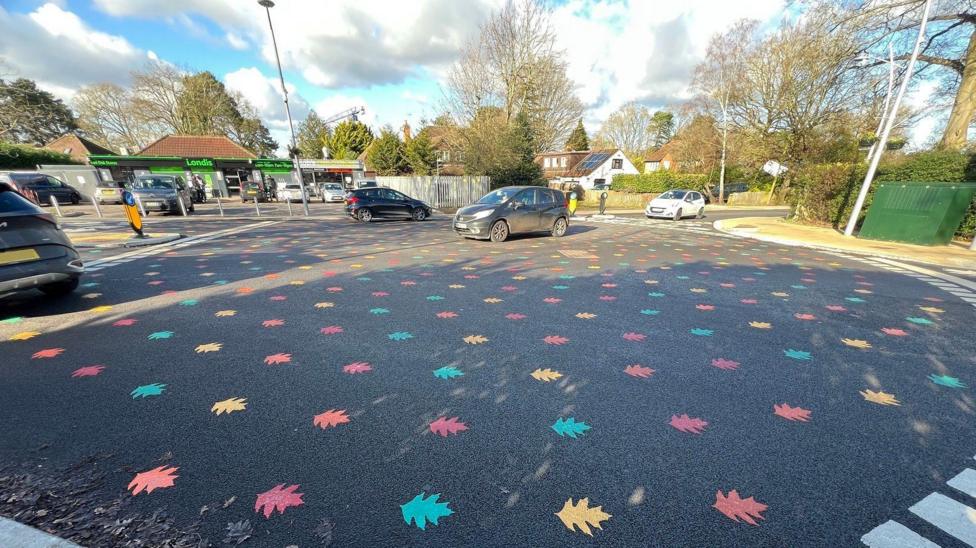 Why the California Cross junction has divided Finchampstead - BBC News