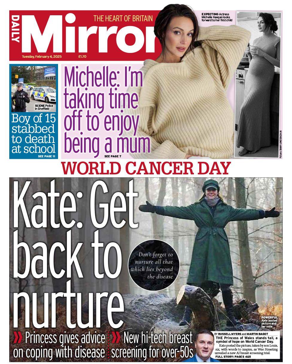 Daily Mirror front page