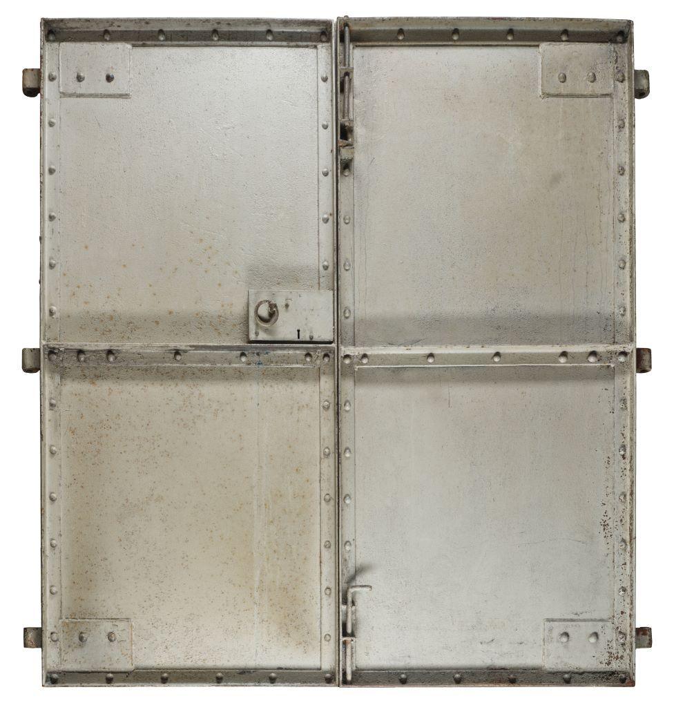 A pair of steel blast doors from East Kilbride, early 1950s. Photo National Museums 