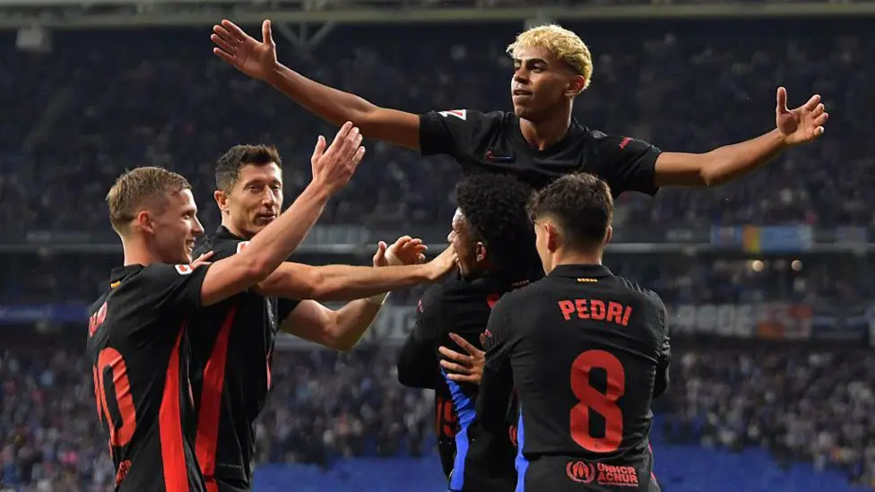 Yamal stars as Barcelona win derby to clinch La Liga title