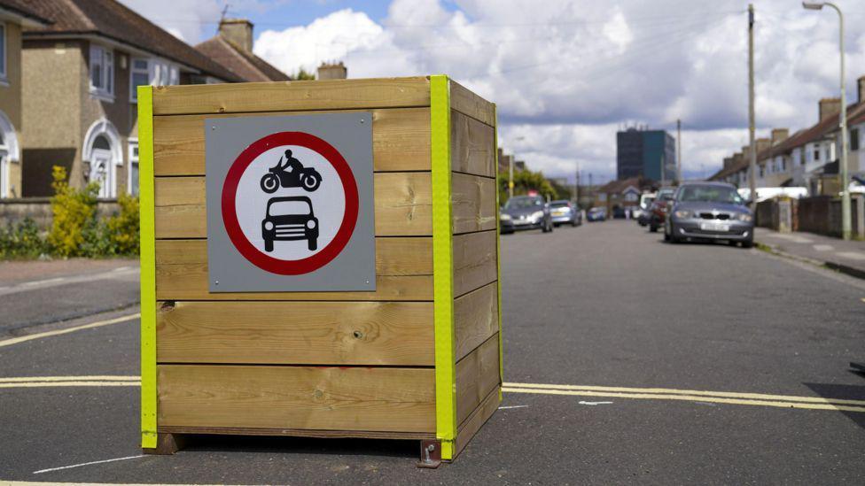 LTN traffic sign in Jesmond