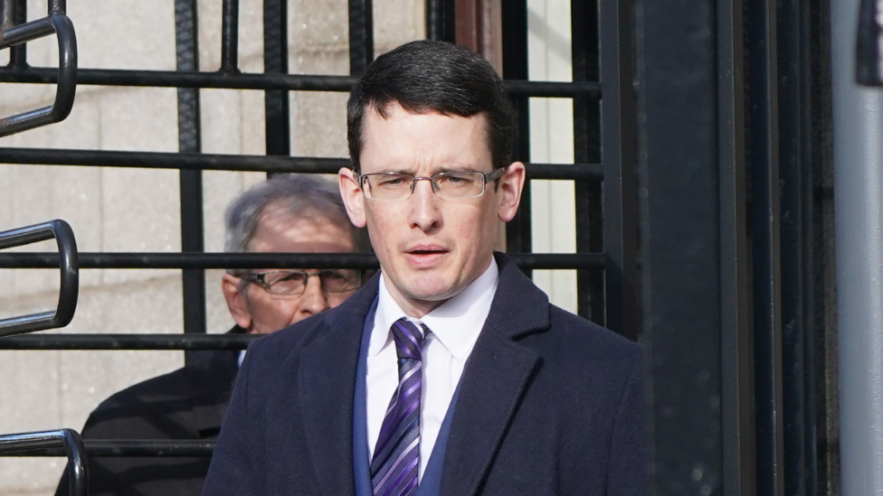 Irish teacher Enoch Burke leaving the the Court of Appeal in Dublin March 2023