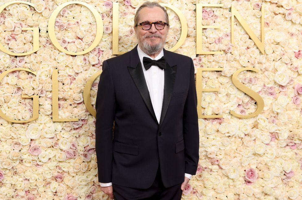 Gary Oldman attends the 82nd Annual Golden Globe Awards at The Beverly Hilton on January 05, 2025 in Beverly Hills, California