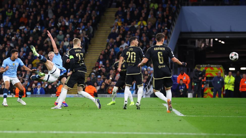 Manchester City 5-0 Sparta Prague: In Pictures - Erling Haaland's ...