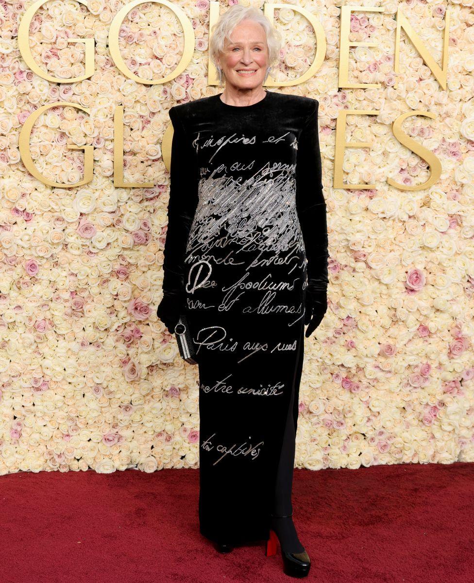 Glenn Close attends the 82nd Annual Golden Globe Awards at The Beverly Hilton on January 05, 2025 in Beverly Hills, California