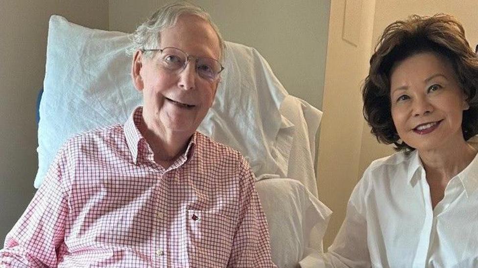 US Senator Mitch McConnell says absence due to fall and pneumonia