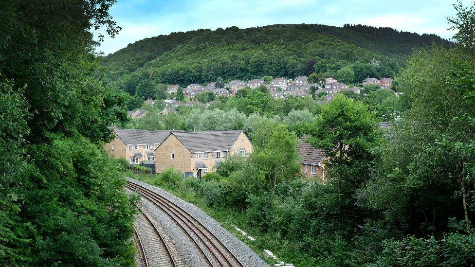 Housing estate on the site of the former Celynen South colliery