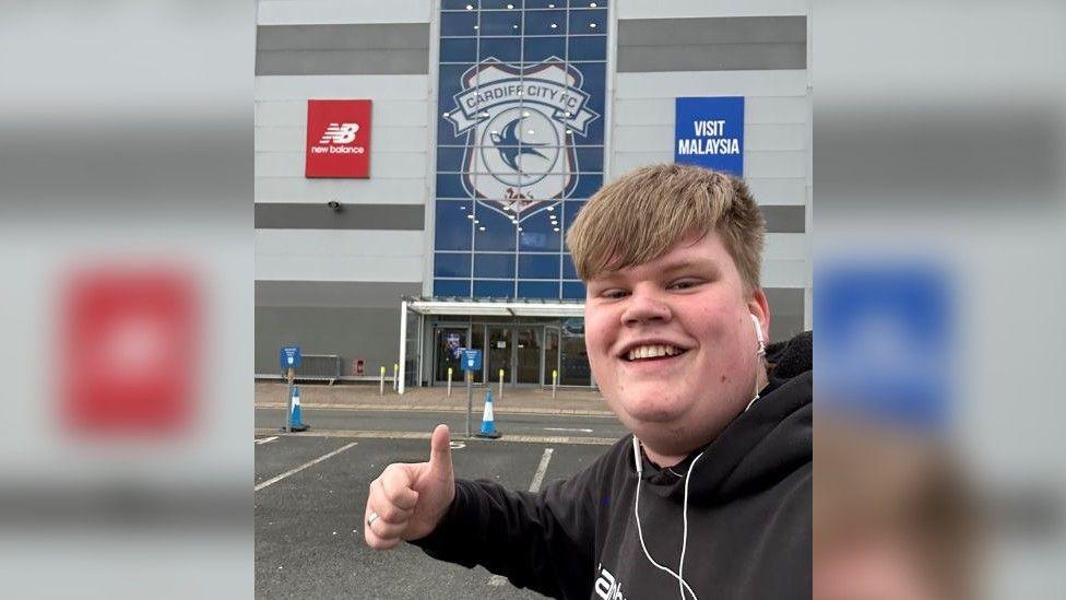 Marcus at Cardiff City FC