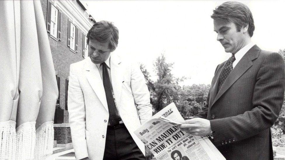 Peter Jay with the then Foreign Secretary David Owen