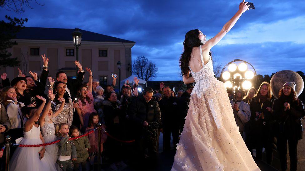 Rachel Zegler at the European event for Disney’s "Snow White" at Alcazar de Segovia on March 12, 2025 in Segovia, Spain