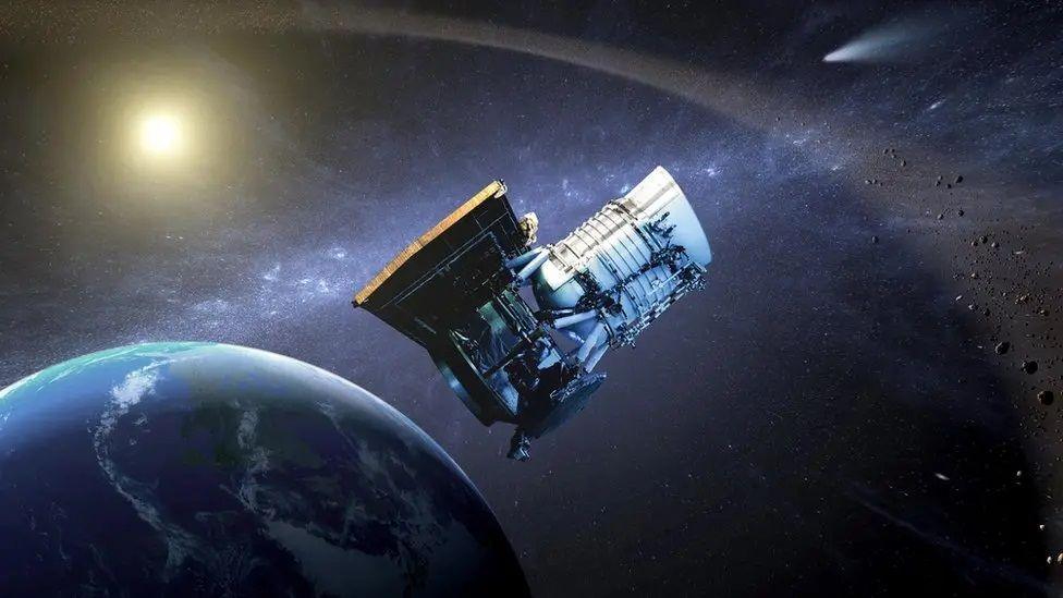 An artists impression of Nasa's WISE telescope