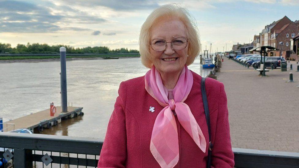 Jill Bennett by the quay at King's Lynn