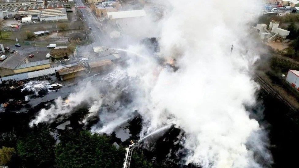 Bradford tyre site fire 2020