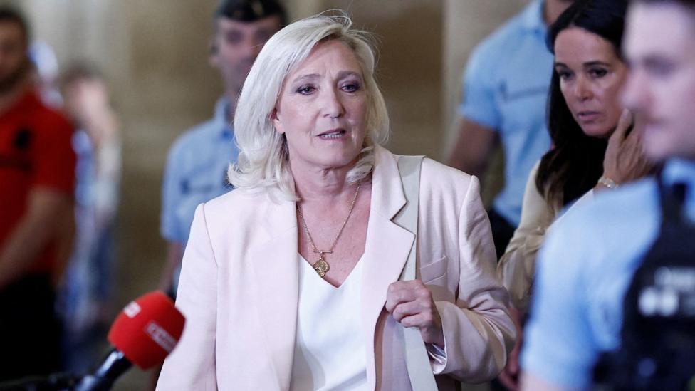 Marine Le Pen found guilty, but court clears way for presidential run if she wears tag