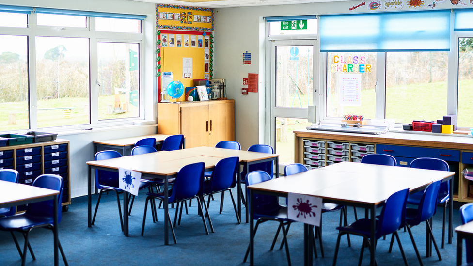 Empty classroom