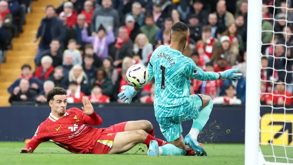 The performance of Chelsea goalkeeper Robert Sanchez against Liverpool garners mixed opinions 