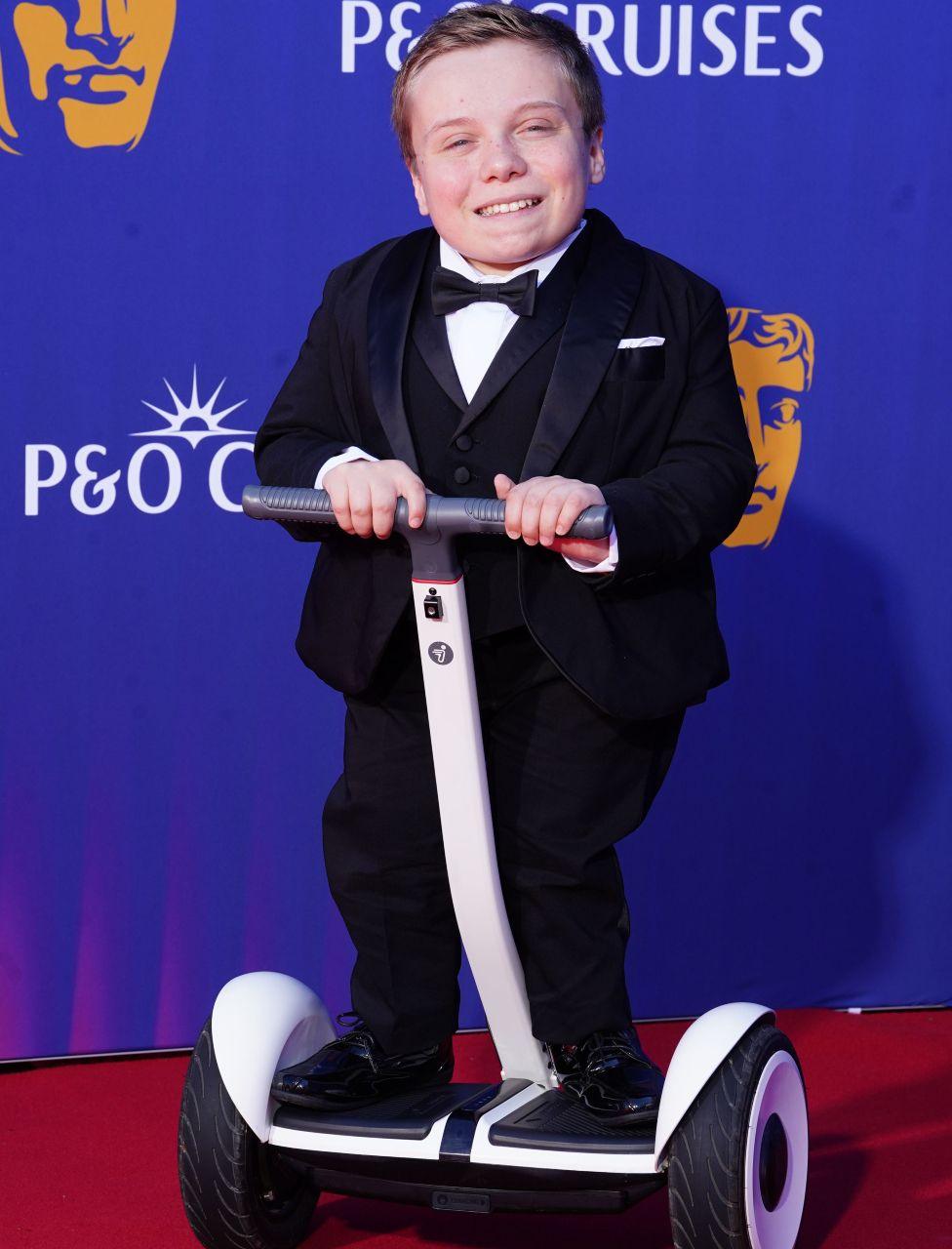 Lenny Rush attending the 2025 BAFTA Television Awards with P&O Cruises at Southbank Centre's Royal Festival Hall, London