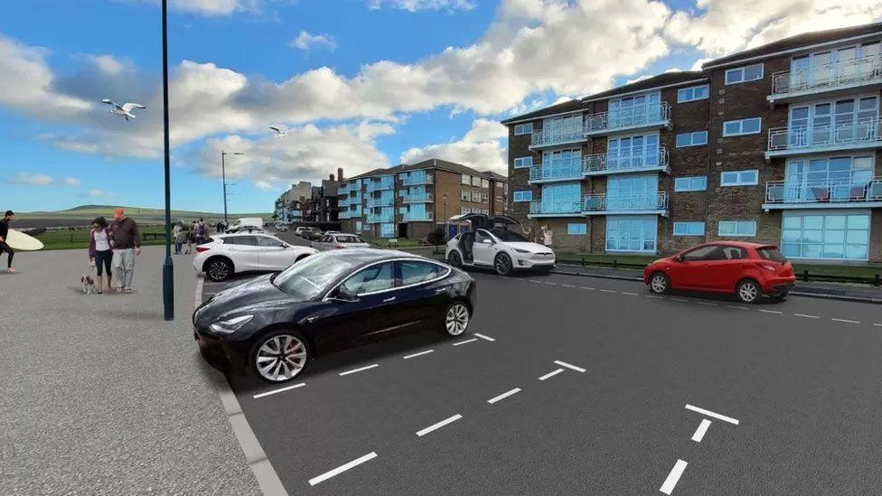 Artist's impression of how the new parking would have lookeds