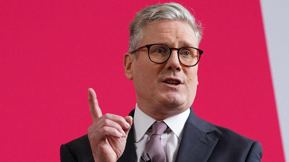 Keir Starmer speaking in Wales on 30 May