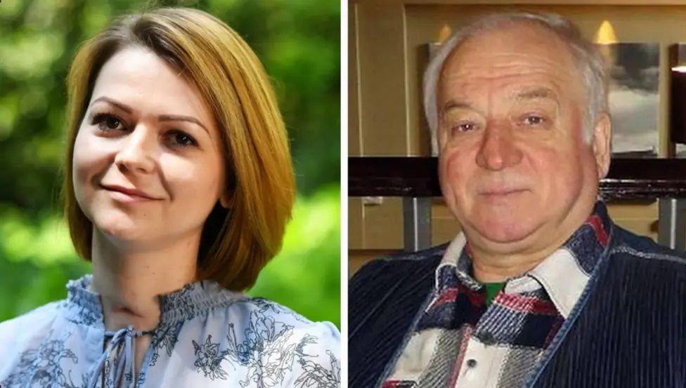 Separate pictures of Yulia and Sergei Skripal placed next to each other in a composite picture. 
