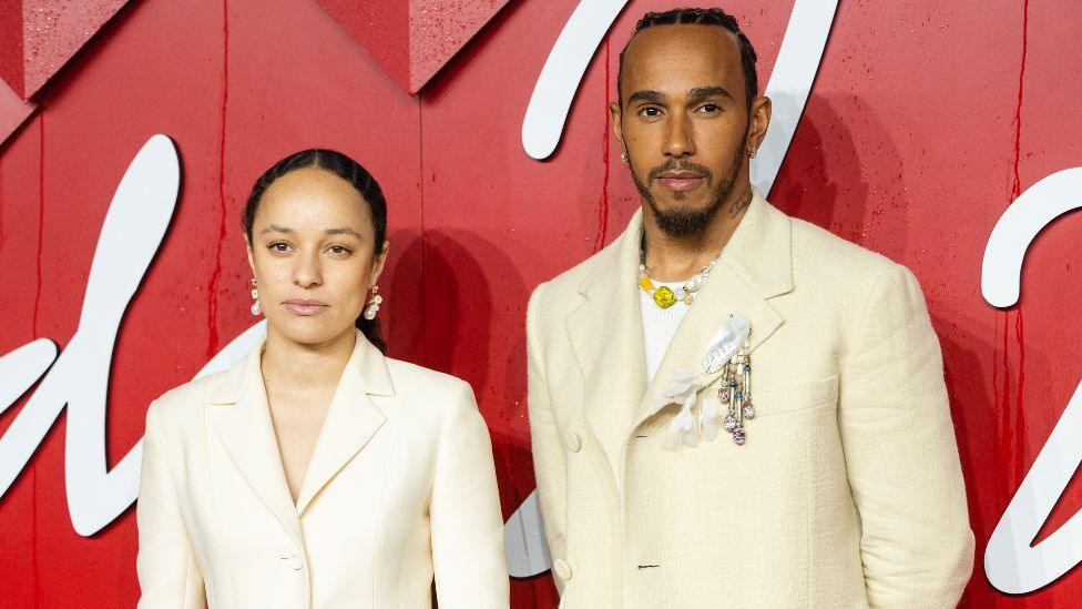 Grace Wales Bonner and Lewis Hamilton attend The Fashion Awards 2023 presented by Pandora at the Royal Albert Hall on December 04, 2023 in London, England.