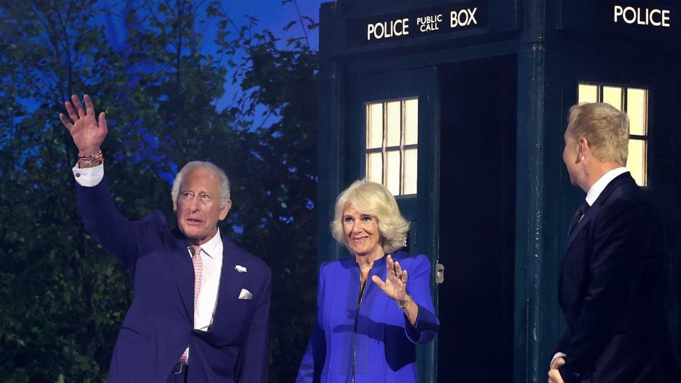 King's Tardis entrance as Commonwealth Games begin