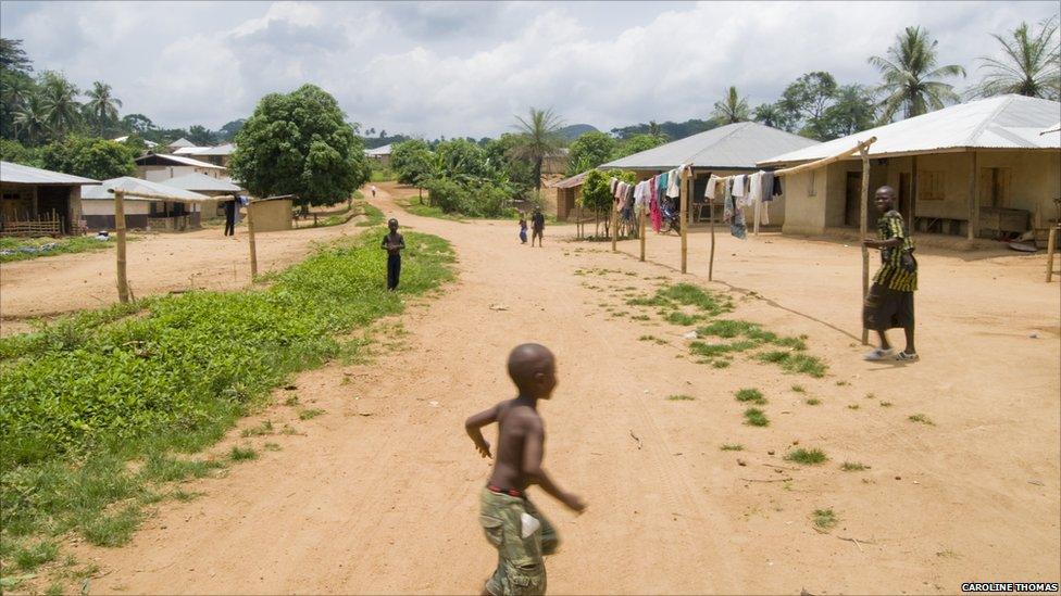 Children in the village of Mandopohlun