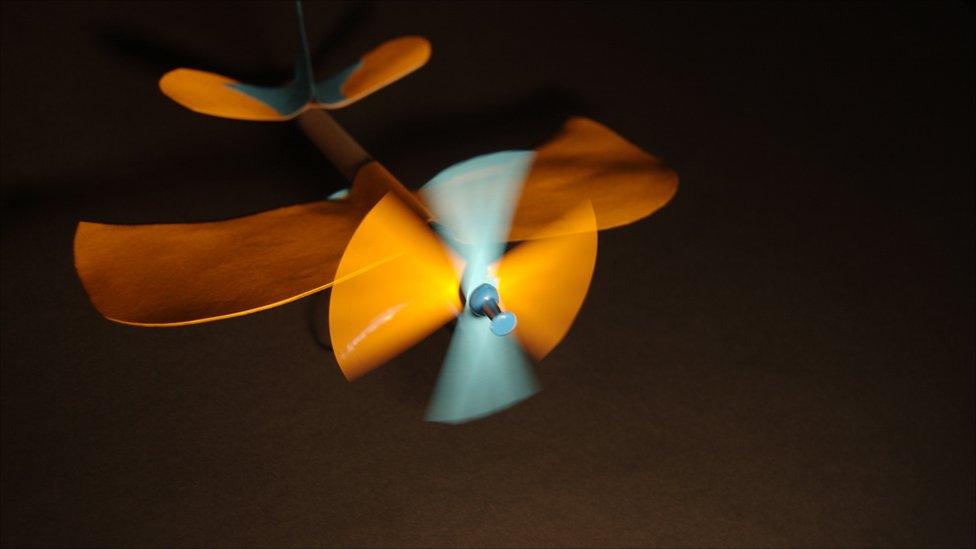 home-made paper monoplane