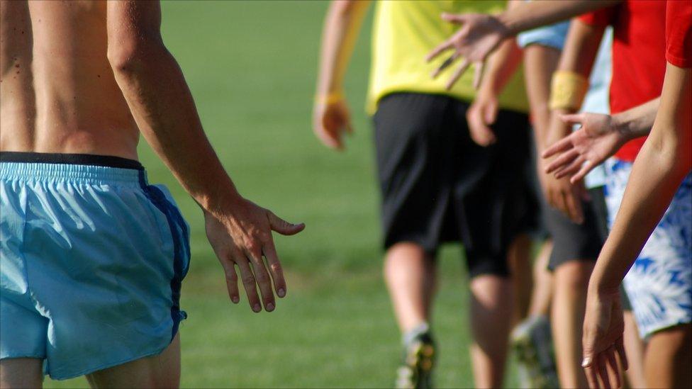 People shaking hands