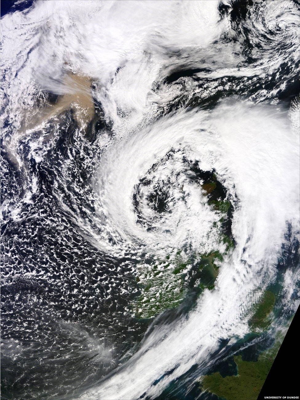 The ash cloud across the UK