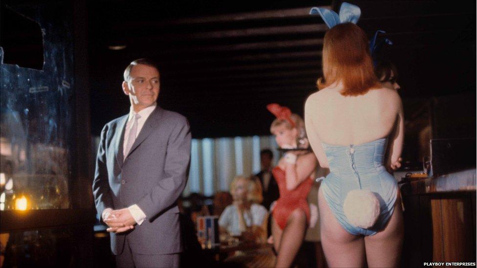 Frank Sinatra at London's Playboy Club in 1966