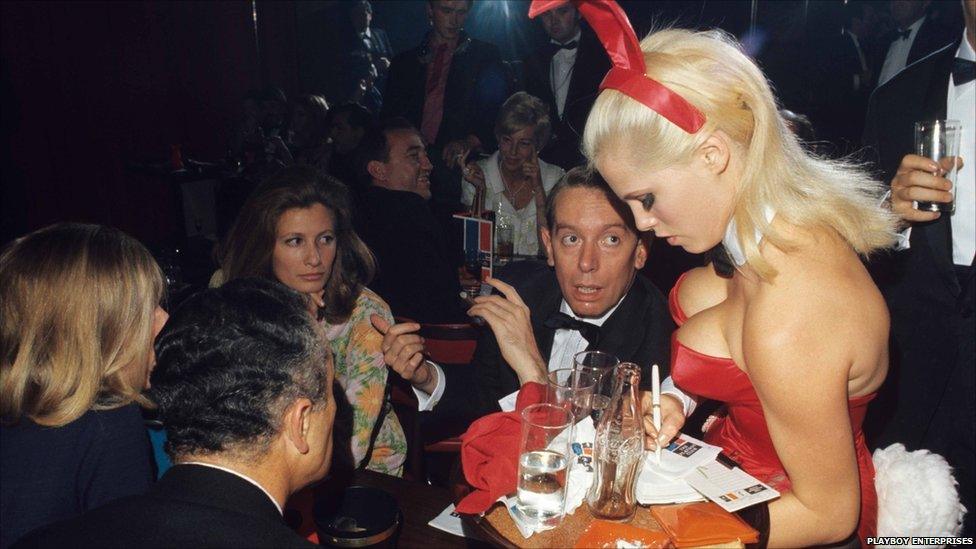 Kenneth Tynan at the London Playboy club