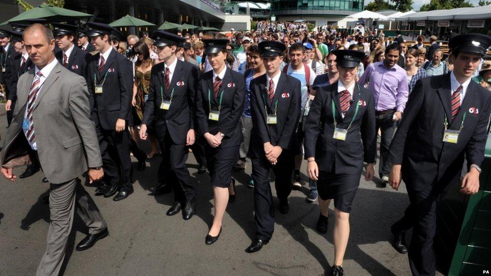 Security staff open the grounds