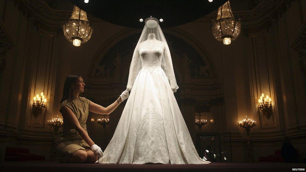 The royal wedding dress is going on show at Buckingham Palace