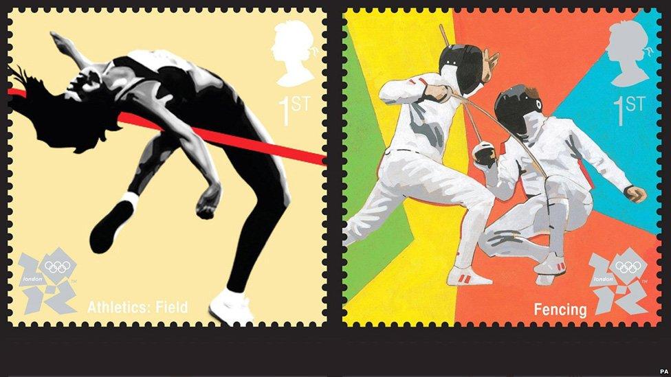 Olympic stamps from the Royal Mail