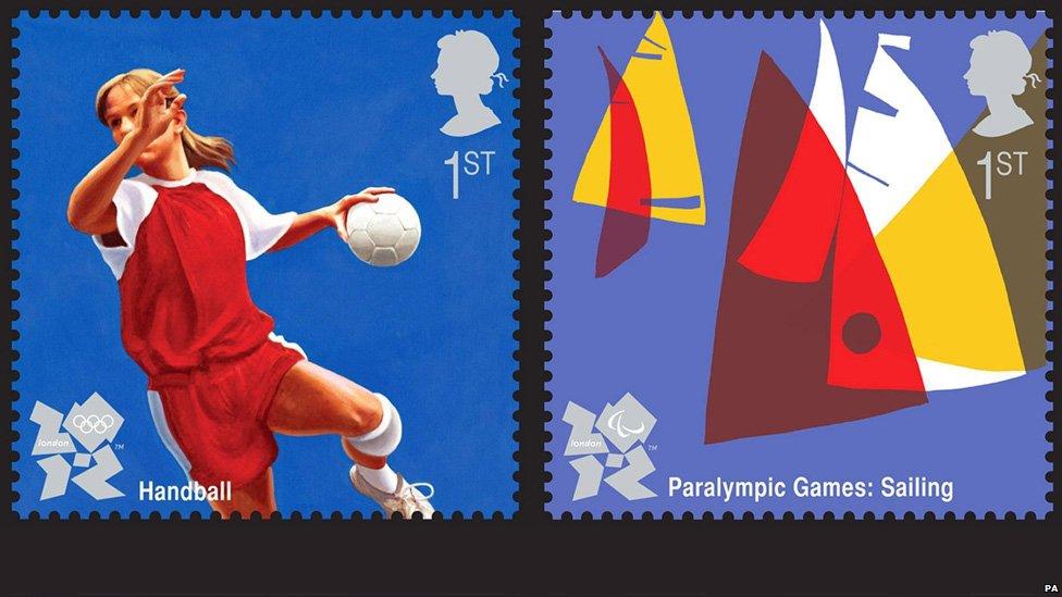 Olympic stamps from the Royal Mail
