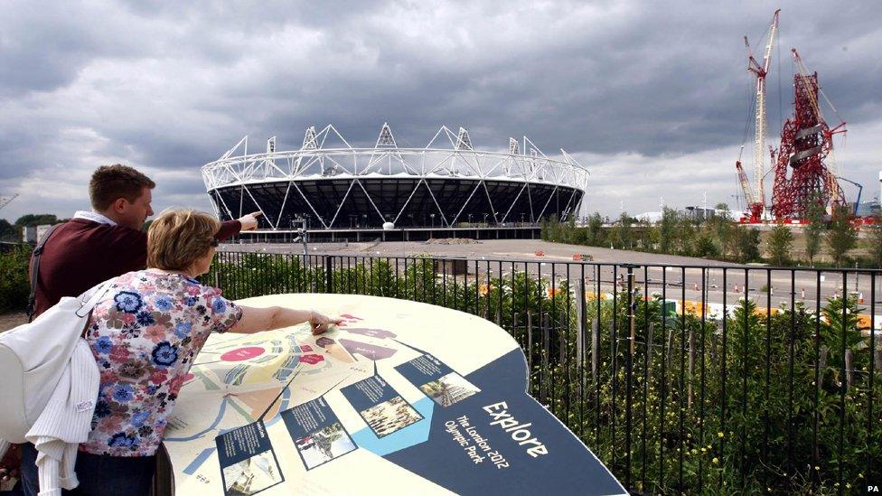 Map of Olympic site