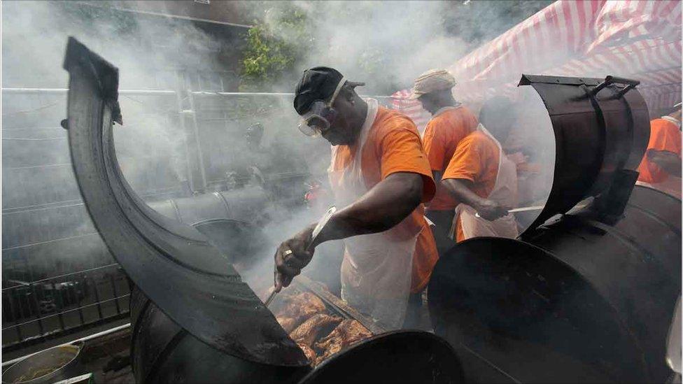 Jerk chicken at the Notting Hill Carnival