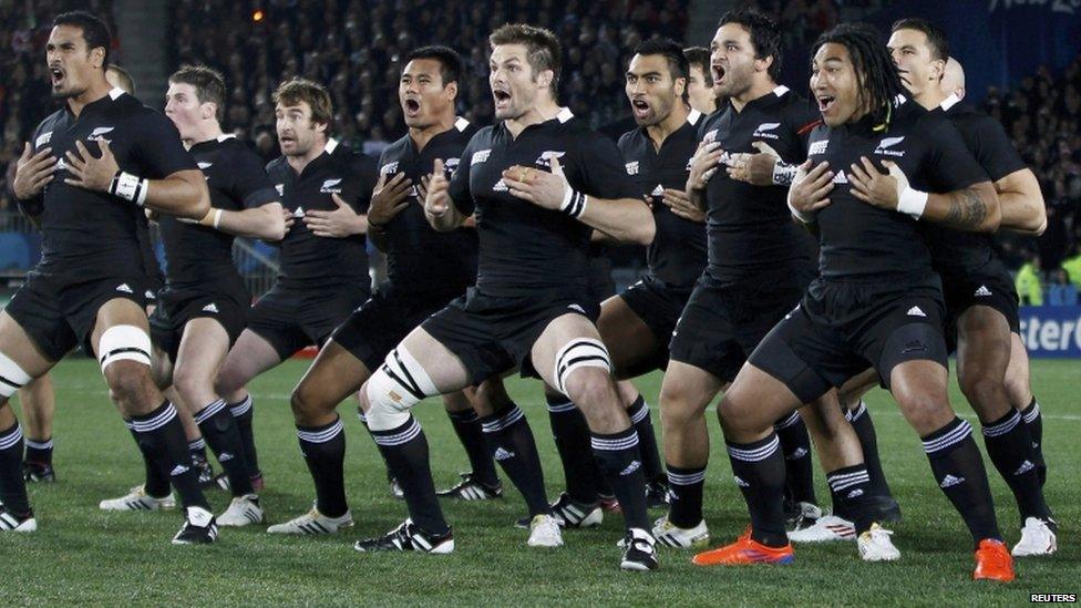 All Blacks perform the Haka