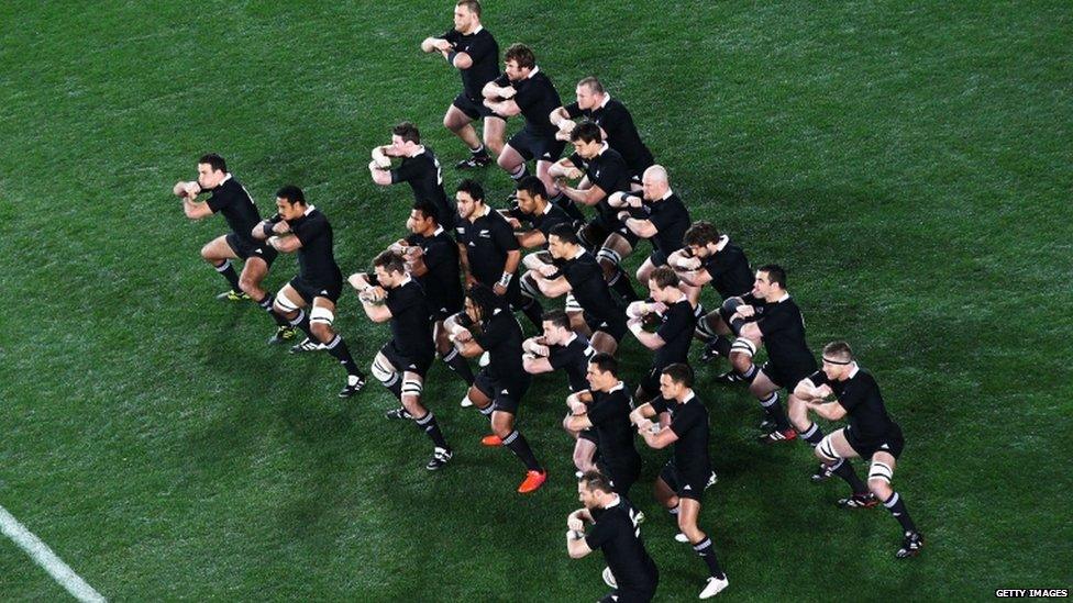 All Blacks perform the Haka