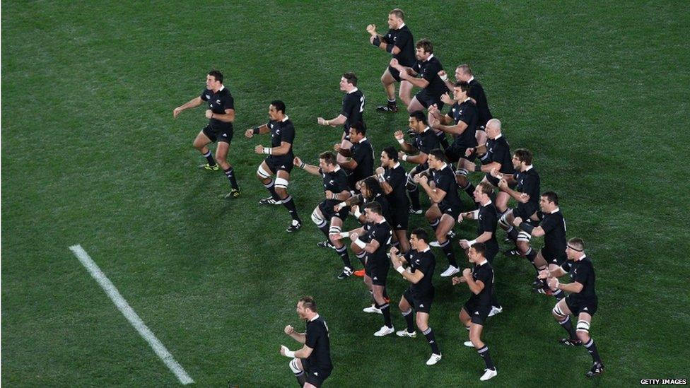 All Blacks perform the Haka