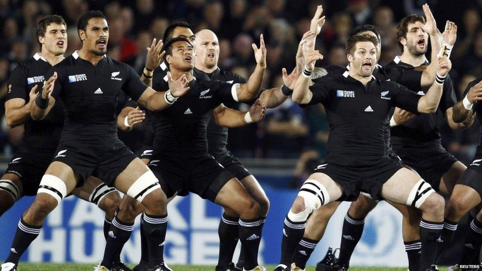 All Blacks perform the Haka