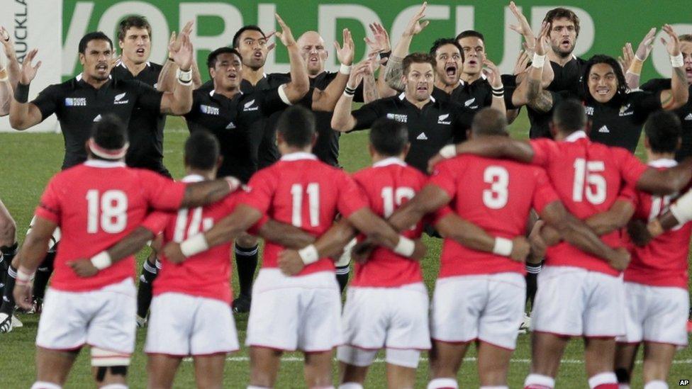 All Blacks perform the Haka