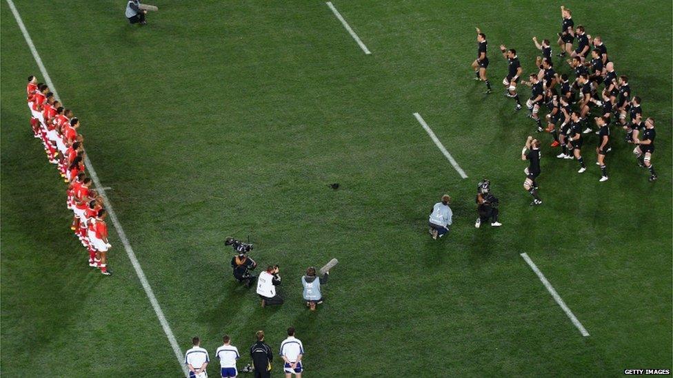 All Blacks perform the Haka