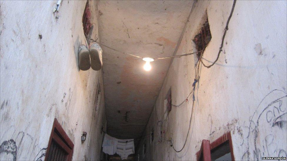 Cells in Block D in Liberia's Monrovia Central Prison, 2011