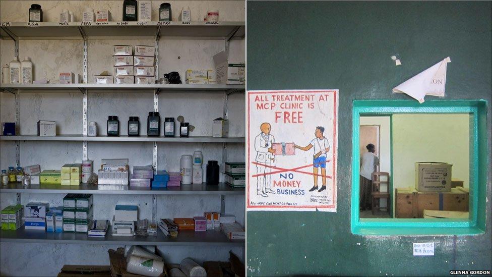 A clinic at Liberia's Monrovia Central Prison, 2011